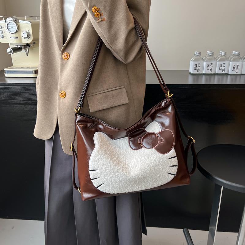 Women's Multi-Function Backpack Cartoon Cat Shoulder Bag