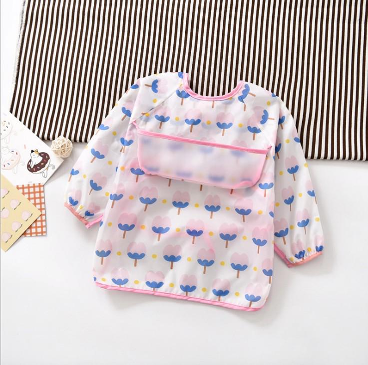 Umbrella Toddler Waterproof Long Sleeve Bib Smock