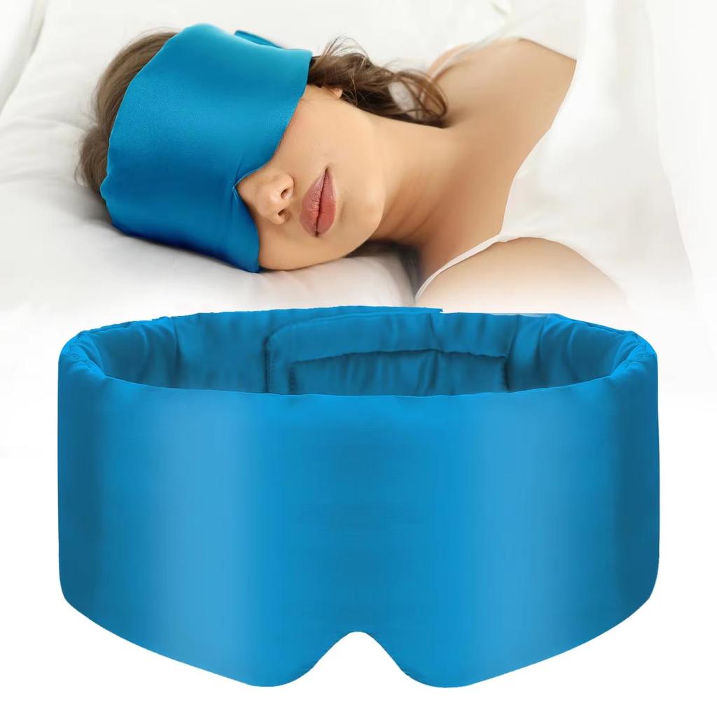 100% Mulberry Silk Sleeping Mask Eyepatch Blocking Light Eyemask Soft Padded Travel Sleeping Aid for Sleep Patch Slaapmasker