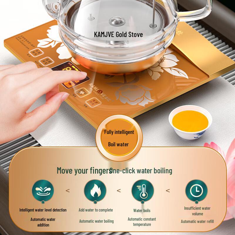 KAMJOVE H7 Automatic Glass Electric Kettle with Smart Insulation CN plug (adapter included)