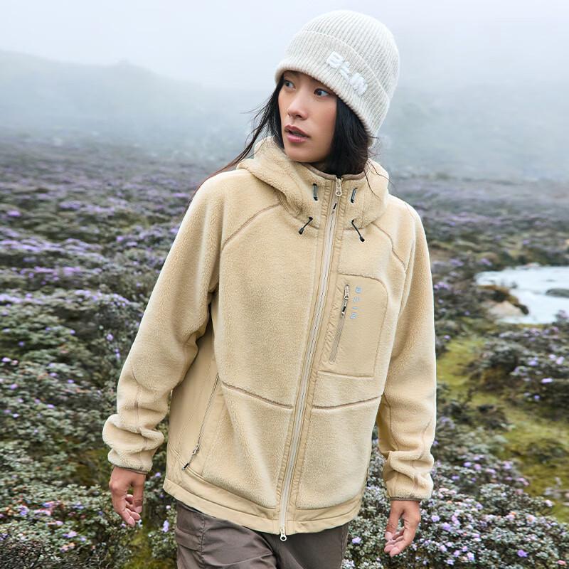 BEIN SPACE Women s Wool Blend Fleece Jacket J009 L песка пустыни
