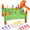 Simulation Toddler Hammer Nails Toys Montessori Nail Screw Games  Preschool Kids Boys