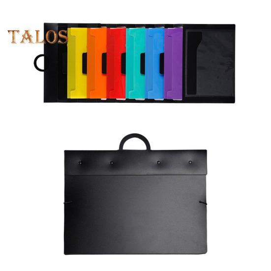 Závěsný organizér pořadačů se 6 velkými kapsami Přenosný skládací prostorově úsporný nástěnný držák pořadačů Držák na dokumenty duhové barvy