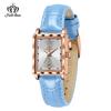 Fatelove 932 Luxury High Quality Women's Watches Calendar Date Square Dial Leather Strap Ladies Quartz Wristwatch