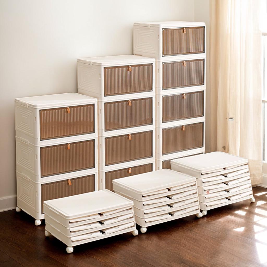 Foldable Drawer and Shoe Storage Cabinet Organizer