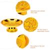 Exquisite Golden Retro Temple Fruit Tray for Worship Offerings Sacrificing Fruit Plate Decorative Plate Temple Supplies High