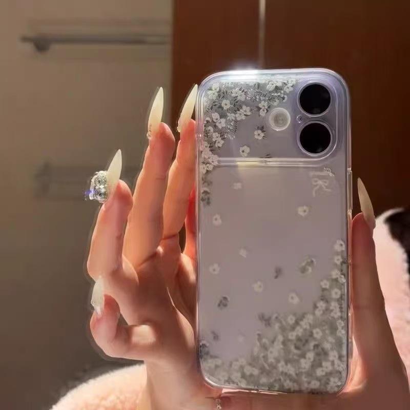 Large Window Floral Pattern Phone Case for Apple 17, Fits iPhone 16/15Pro and 14/13; Soft iPhone 12 Flower Design