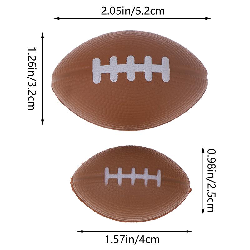 5 ks Mini Měkký Elastický Pu Houba Ragbyový Míč Mini Dekompresní Míč Mačkací Míčky Antistres Dětské Hračky Míčky Cvičení Ruky