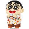 Large Kung Fu Tea Crayon Shin-chan Assembled Building Blocks Small Particles Toy Model Ornaments Children's Holiday Gifts