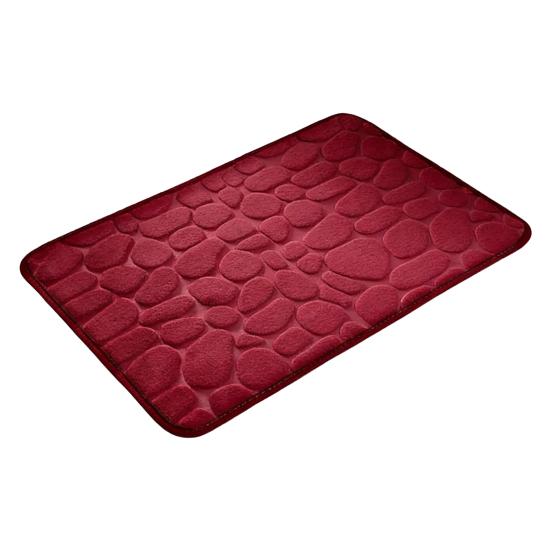 Memory Foam Bathroom Mat Backing Super Memory Foam Bath Soft Absorbent Non-Slip PVC Rug with 3D