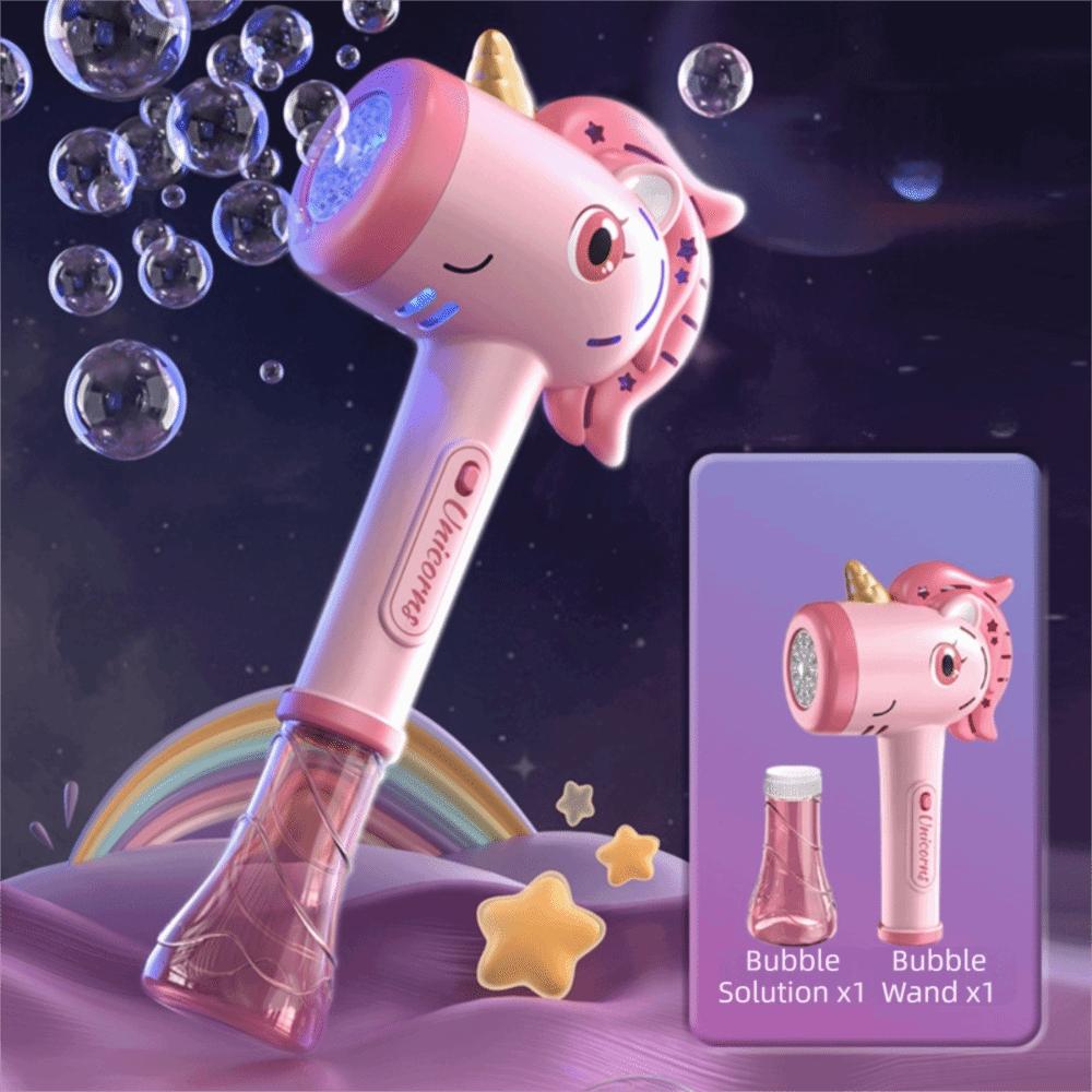 Hand-Held Design Automatic Bubble Machine Automatic Operation Pony  Bubble Blower  Summer Season Style 6