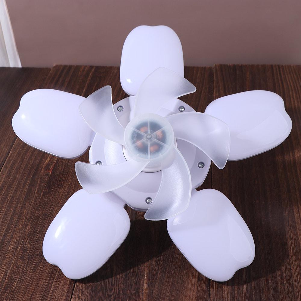 Remote Control Hanging Fan with LED Light 2 In 1 Electric Cordless Fan Ceiling Lamp  Office