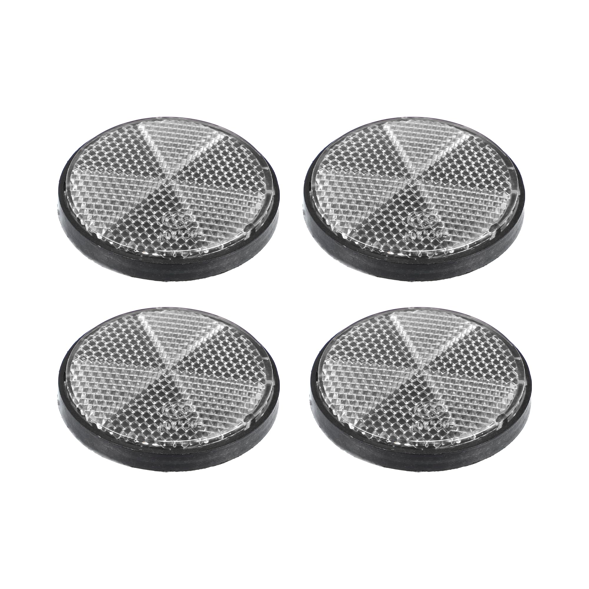 

uxcell Светоотражатель Предупреждающий светоотражатель Светоотражающая крышка для мотоциклов Пластиковый тип на винтах M6x1.0 Белый 4 шт.