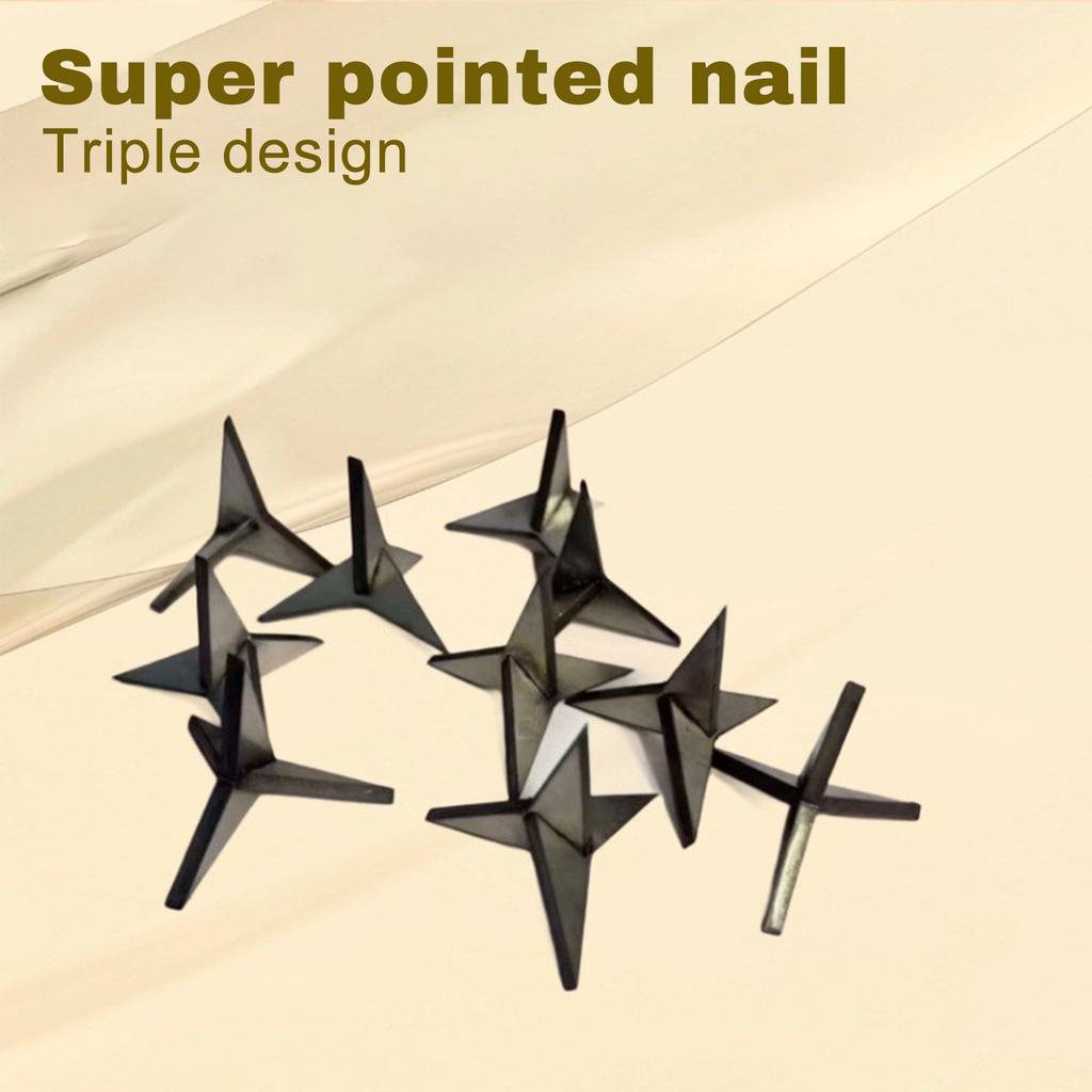 30-Pack 3cm Steel Caltrops Spikes – -Intrusion Tire Spreader Spikes , Road Security Use