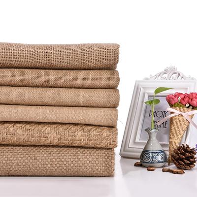 100*150cm Natural Burlap Fabric Rough Raw Jute Fabric For Diy Linen Cloth Placemats Tablecloth Background Upholstery Decor