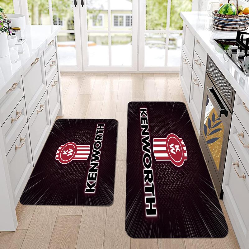 Kenworth Flannel Area Rug Soft Kitchen Floor Mat Non Slip Carpet Room Decor