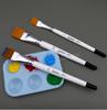 3-Piece Short Handle Nylon Art Brush Set for Watercolor and Acrylic Painting
