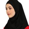 New Ready To Go wear Instant Hijab for Women Solid Color Hemp Headscarf Neck Cover Sports Hijabs Pinless Islam Shawls and Wraps