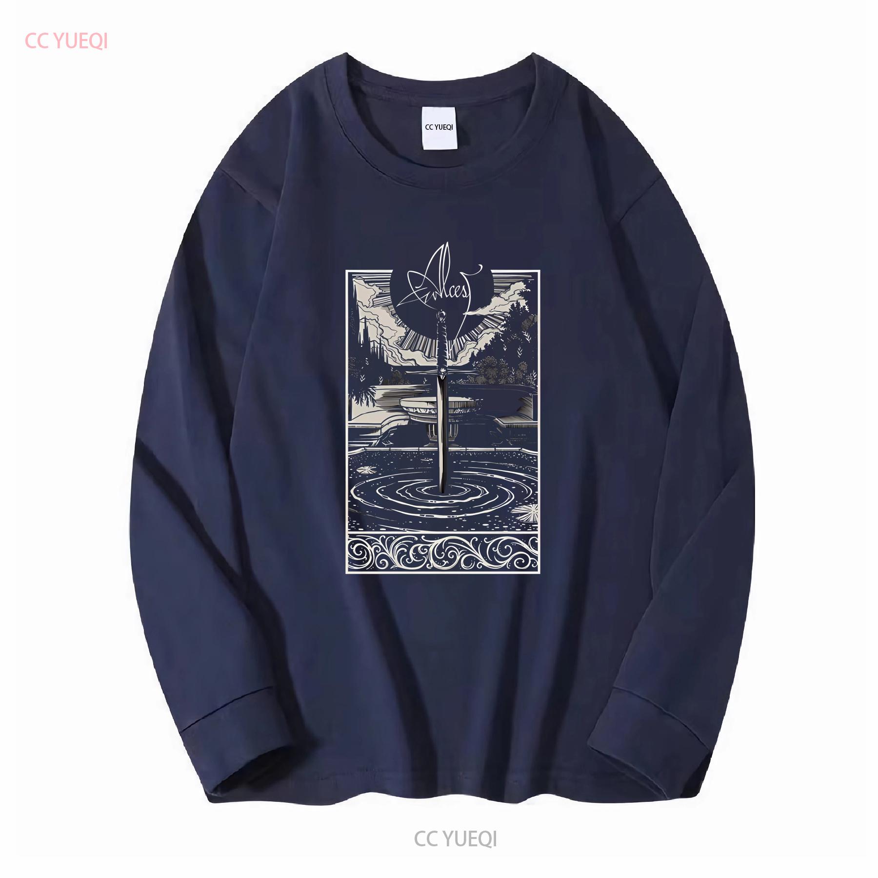Alcest Пост-блэк-метал группа Духовный инстинкт Футболка S 2XL винтажная Стиранная Удобная Универсальная Мягкая Эластичная S