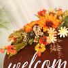 Door Hanging Simulation Autumn Colors Thanksgiving Decor Sunflower Chrysanthemum Doorplate Peacock Sunflower Door Decor