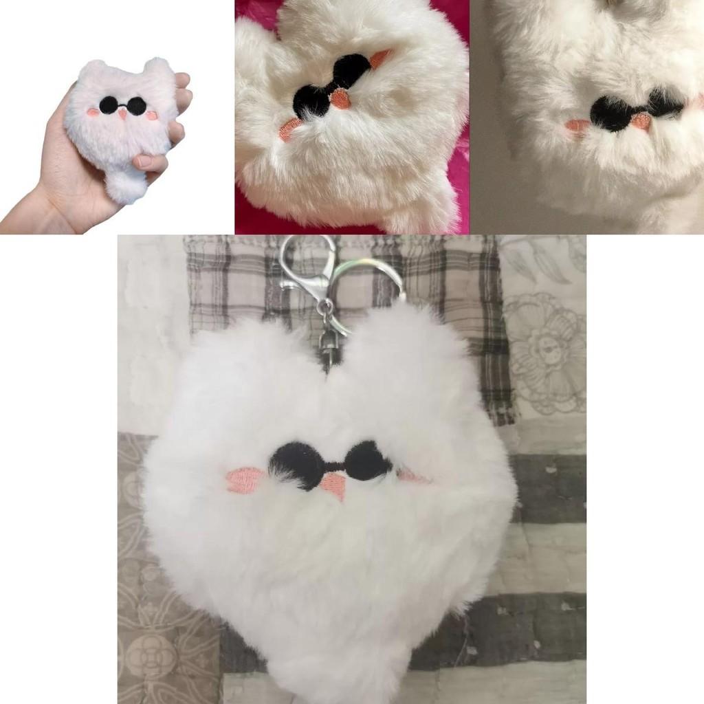 Cute Cat Plush Toy Keychain For Gifts And Decor Adorable Stuffed Animal With Embroidered Features
