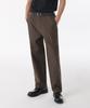 Back Satin Tapered Officer Pants [Brown]