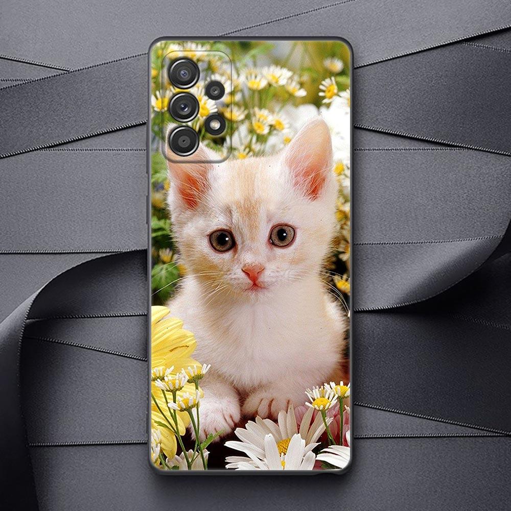 

Чехол для телефона Samsung Galaxy A32 A33 A31 A23 A22 A21S A13 A12 A11 A03 A01 5G, силиконовый милый чехол с рисунком кота, цветка, животного Samsung A33 5G