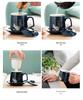 Jilan Ceramic Office Tea Brewing Cup with Lid - Customizable Business Gift