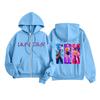Kids Fashion Women's Lightweight Long Sleeve Zipper Hoodie Printed Hoodie With Pockets