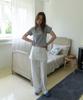 Aente Sheer Wide Pants- Ivory