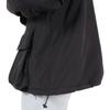 Raglan Puffer Hooded 101244021009 Jacket, Black, Small,
