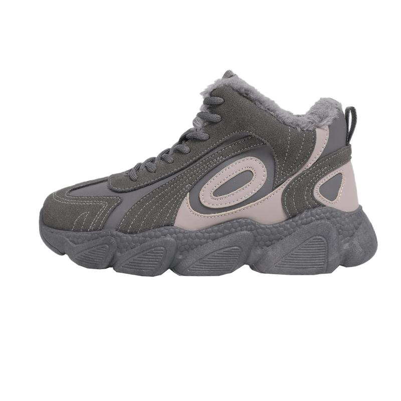 Herbst Winter Plüsch Damen High Top Sneaker Mode Bequem Plattform Baumwollschuhe Outdoor Rutschfest Damen Schuhe Botas Mujer