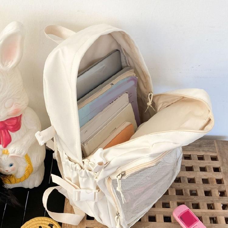 Student School Backpack Large Capacity Backpack Travel Backpack Clear Backpack Japanese Styles Backpack