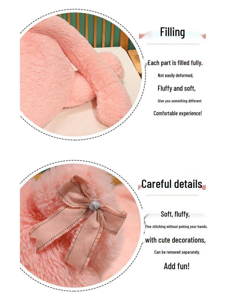 Süßes Kätzchen & Panda Plüsch Kuschelkissen - Begleiter Geschenk für Kinder