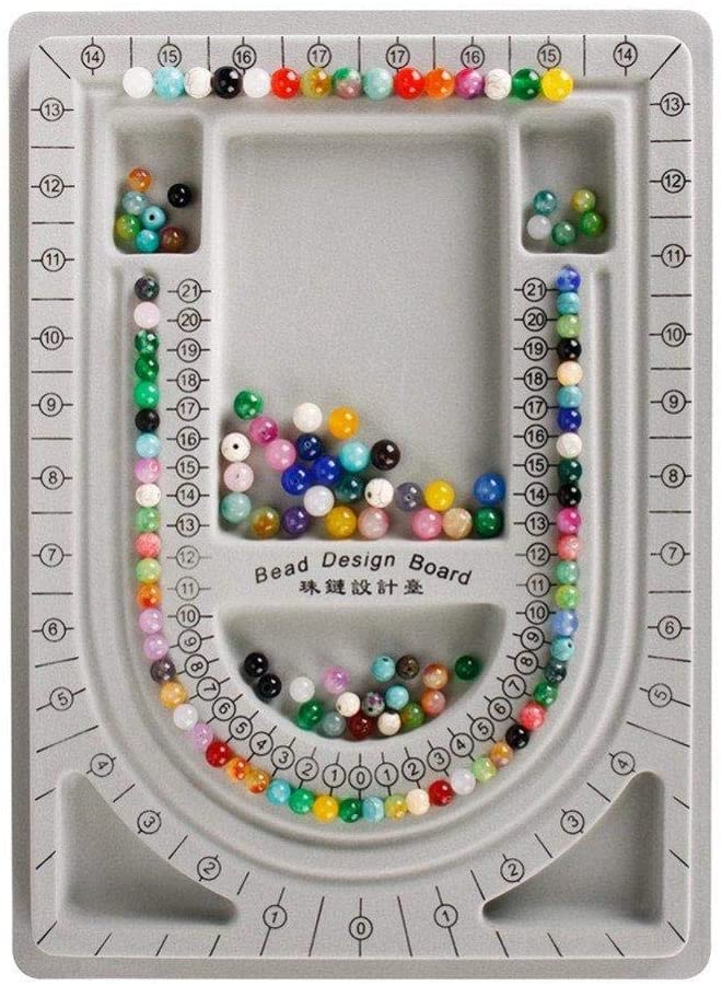 2Pcs Bead Design Board Bracelet Design Board Flocked Bead Board Necklace Beading армия зеленый