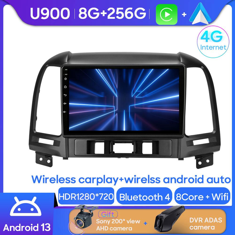Android 14 DSP Car Radio Multimidia Video Player Navigation GPS For Hyundai Santa Fe 2 2006-2012 No 2din Head Unit Carplay