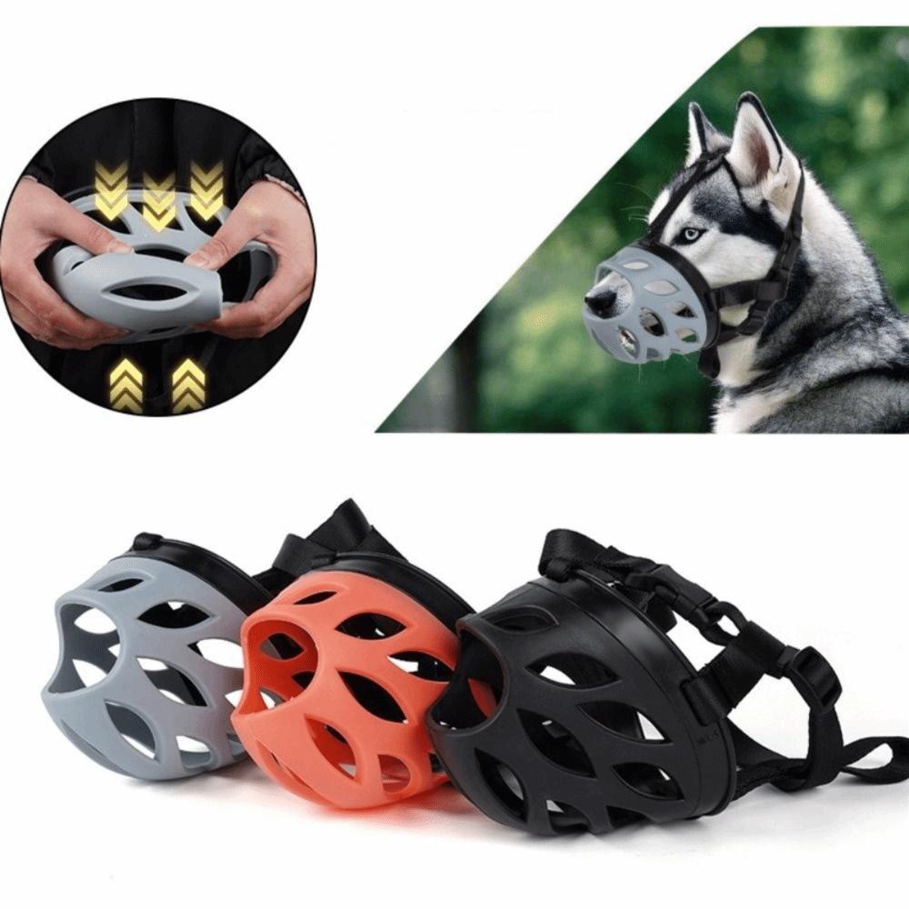 Leaky Nose Design Dog Muzzle Breathable Anti Chewing Mask Anti Biting Muzzle For Medium Large Dogs