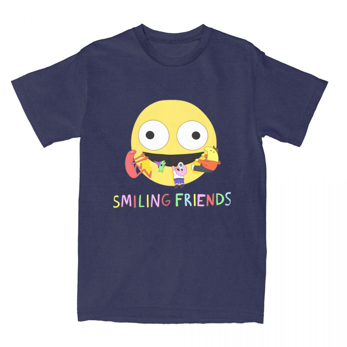 

Men Women TShirt Smiling Friends Logo TShirts Harajuku Animated Television Summer Tee Shirt Custom Logo Pure Cotton Tops Gift 4XL