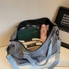 Trendy women's retro travel bag korean style shoulder crossbody yoga bag large capacity casual sports gym bag
