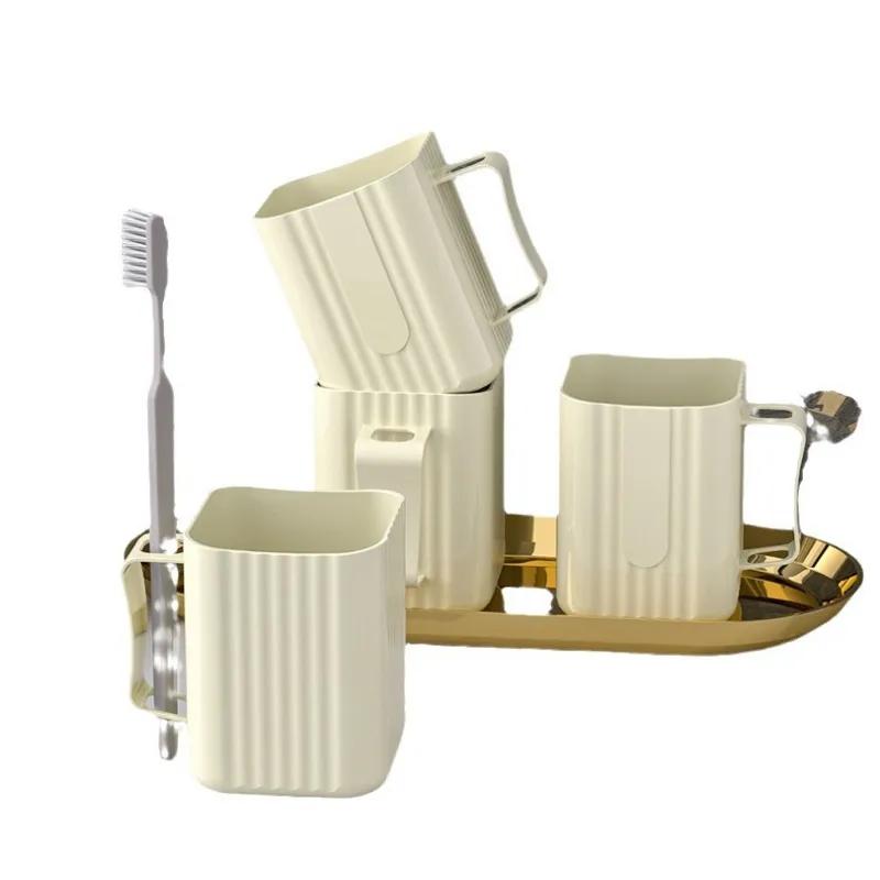 New Design High Beauty Toothbrush Cups For Home Couples Milk White Toothbrush Cups Toilet Cups Children'S Teeth Cups Toothbridge Cups Storage Cups