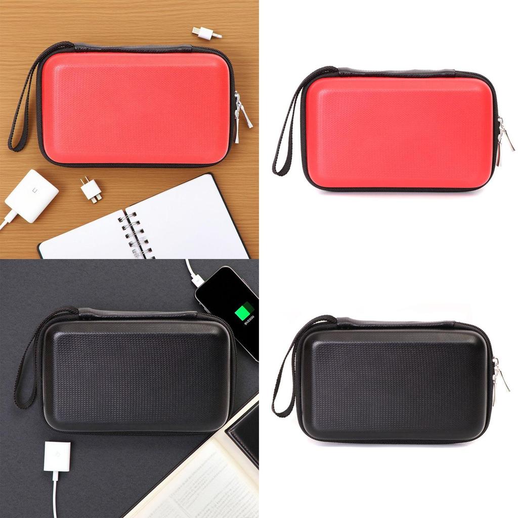 Electronic Accessories Organizer, Portable EVA Storage Pouch, Waterproof Earphone Case for USB Cable, SD Card, Earbuds