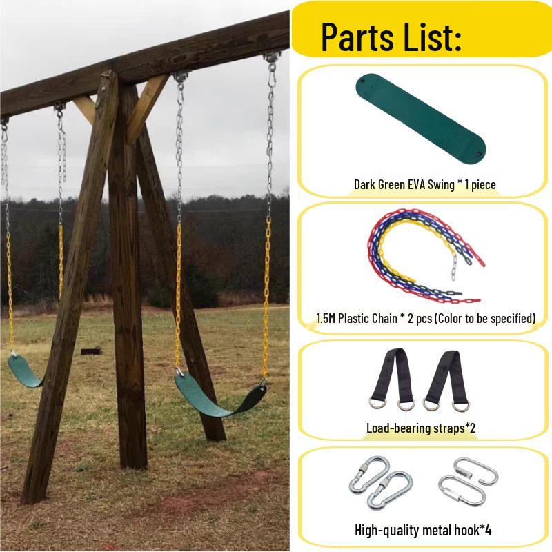 EVA Soft Indoor/Outdoor Child's Swing with Iron Chain and Cradle Seat