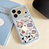 Transparent Dog & Cat Story Case for iPhone 15/14/13 Pro Max - Anti-Fall