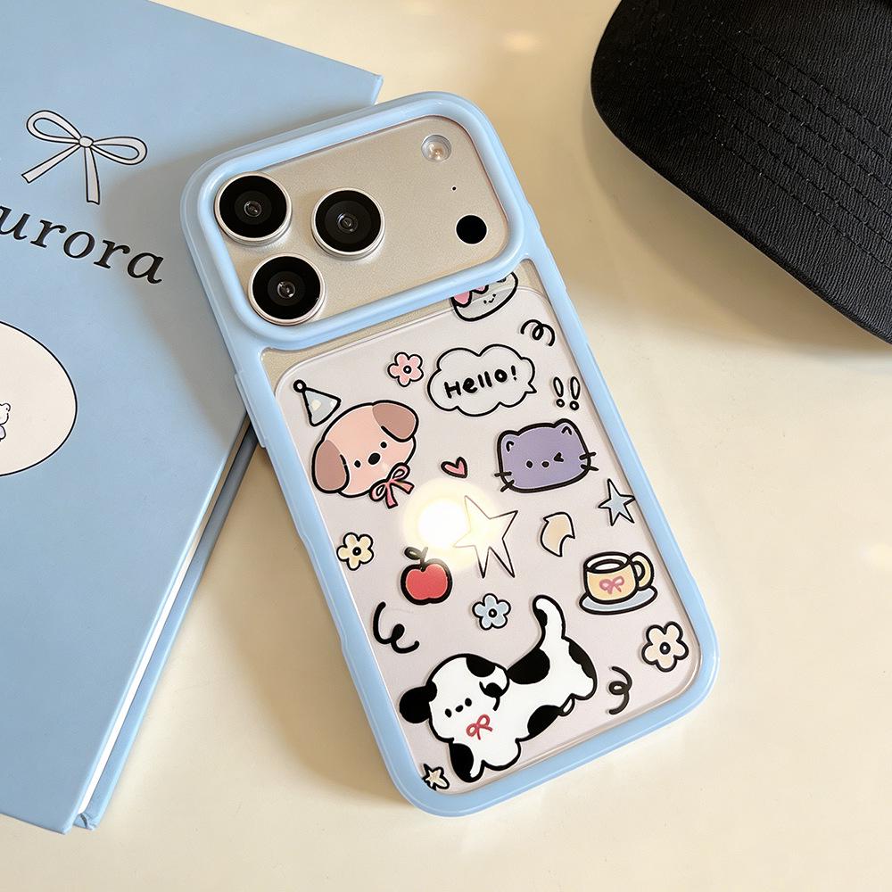 

Transparent Dog & Cat Story Case for iPhone 15/14/13 Pro Max - Anti-Fall iPhone 15 Plus