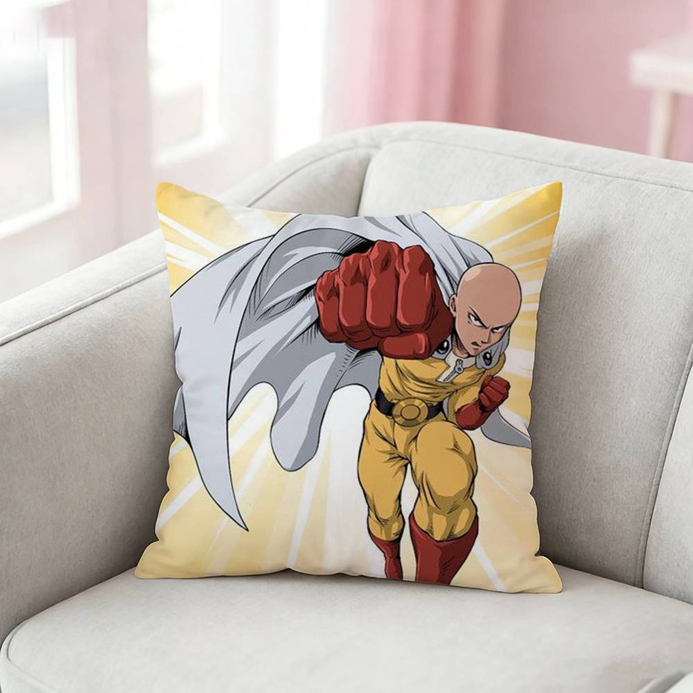 OnePunch Man Pillow Case Pattern Printed Pillowcase For Living Room Sofa Cushion Cover