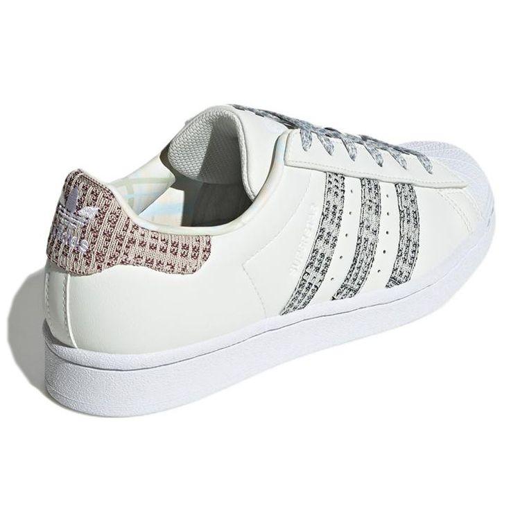 Adidas Superstar Plaid White Women Sneakers White-Tint Legend-Ink Lebume GX2180