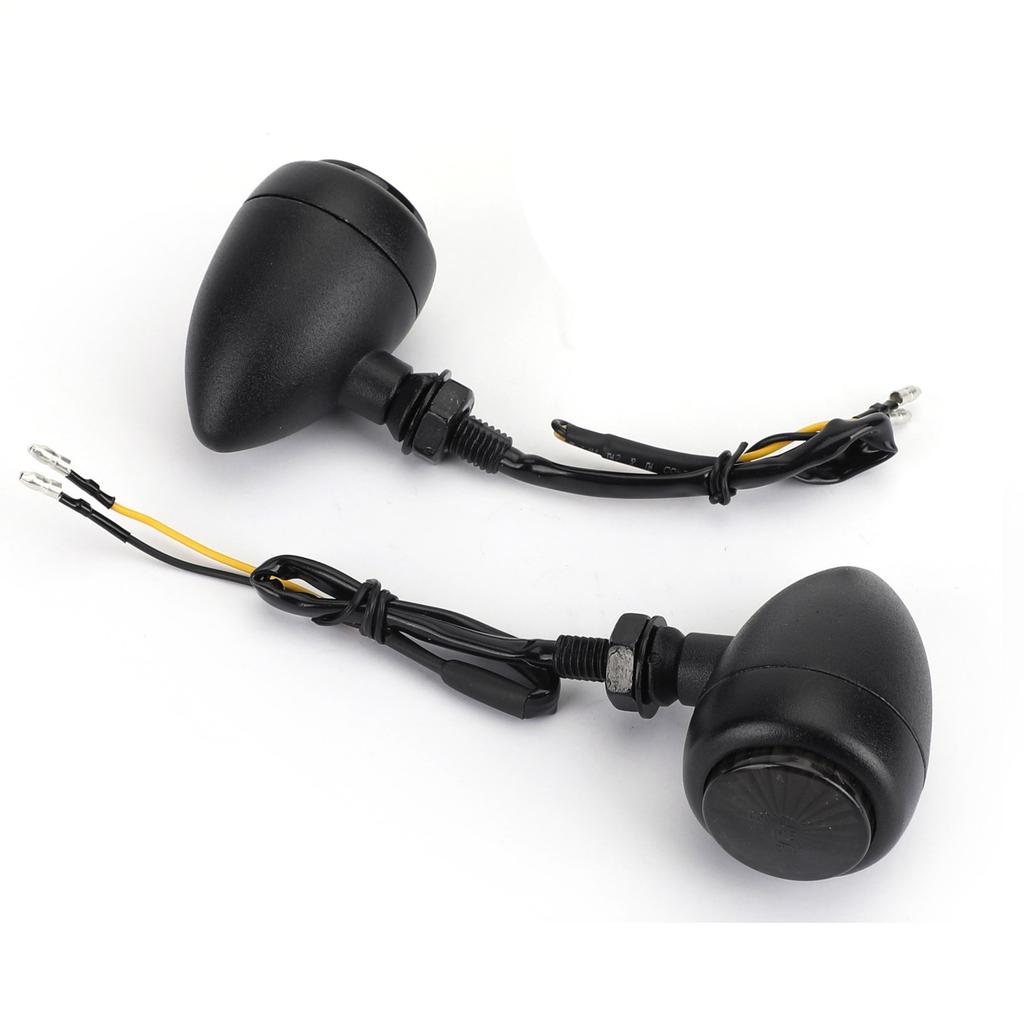 LED Motorcycle Bullet Turn Signals Indicators For Harley Chopper Cafe Racer