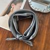 PU Leather Headscarf Hat Bling Bling Hip-hop Kerchief Retro Women Headband  Bandana Scarf
