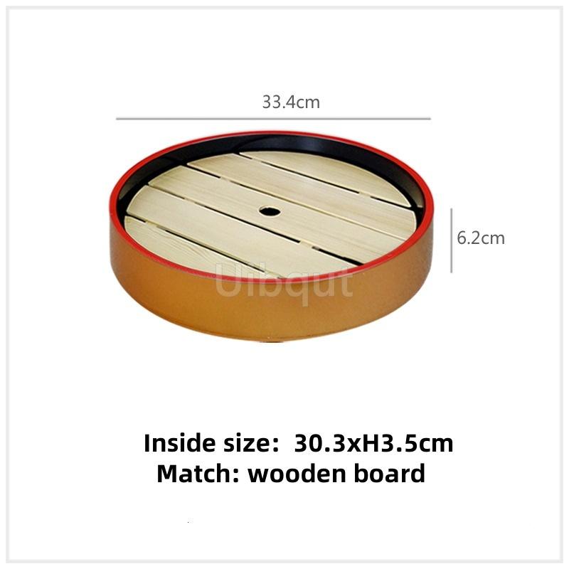 Japanese sushi bucket cuisine sashimi raw fish seafood dish fruit dish food Salmon Ice Plate Ice Saucer round tray tableware art