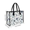 Winter Pattern Tote Bag Casual Canvas Shoulder Handbag For Daily Use Portable Fashion Shopping Bag
